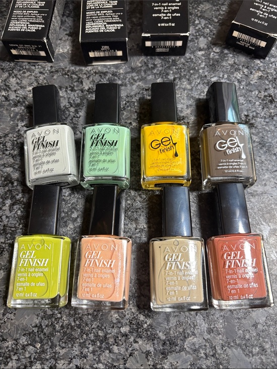 Avon Other - NIB Bundle of 8 Avon Gel Finish Nail Enamels